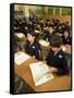 Students in Class, Elementary School, Tokyo, Honshu, Japan-Christian Kober-Framed Stretched Canvas