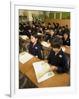 Students in Class, Elementary School, Tokyo, Honshu, Japan-Christian Kober-Framed Photographic Print