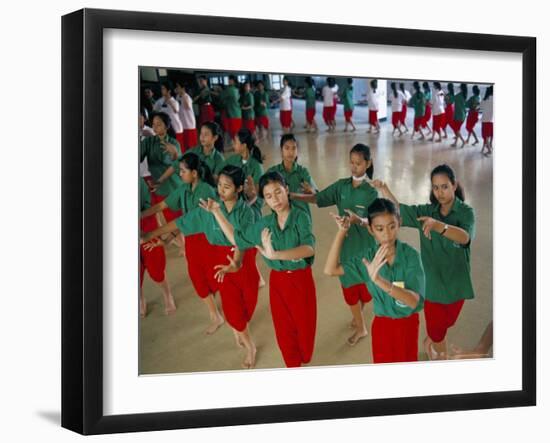 Students in Dramatic Arts College on Dance Course, Bangkok, Thailand, Southeast Asia-Bruno Barbier-Framed Photographic Print