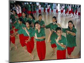 Students in Dramatic Arts College on Dance Course, Bangkok, Thailand, Southeast Asia-Bruno Barbier-Mounted Photographic Print