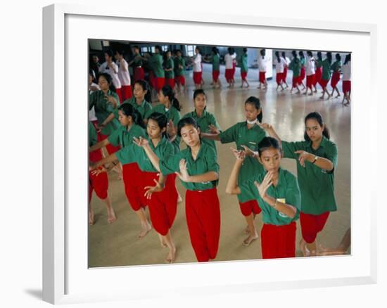 Students in Dramatic Arts College on Dance Course, Bangkok, Thailand, Southeast Asia-Bruno Barbier-Framed Photographic Print