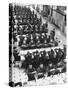 Students in Mess Hall at Culver Military Academy Holding Arms Crossed in Front of Them-Alfred Eisenstaedt-Stretched Canvas