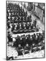 Students in Mess Hall at Culver Military Academy Holding Arms Crossed in Front of Them-Alfred Eisenstaedt-Mounted Photographic Print