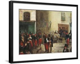 Students in the City, 1864-Ricardo Balaca-Framed Giclee Print