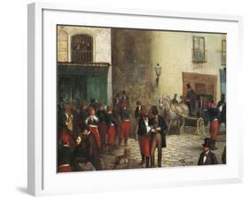 Students in the City, 1864-Ricardo Balaca-Framed Giclee Print