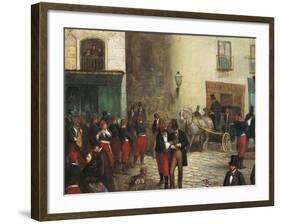 Students in the City, 1864-Ricardo Balaca-Framed Giclee Print