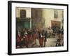 Students in the City, 1864-Ricardo Balaca-Framed Giclee Print
