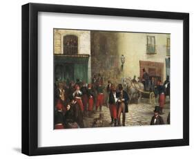 Students in the City, 1864-Ricardo Balaca-Framed Giclee Print