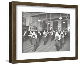 Students in the Gymnasium, Ackmar Road Evening Institute for Women, London, 1914-null-Framed Photographic Print