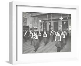 Students in the Gymnasium, Ackmar Road Evening Institute for Women, London, 1914-null-Framed Photographic Print