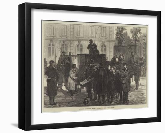 Students Interceding with M Thiers for the Life of Rossel-Felix Regamey-Framed Giclee Print