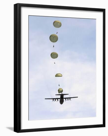 Students Jump from a C-130 Hercules-Stocktrek Images-Framed Photographic Print