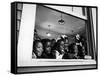 Students Looking Out the Window of the All Black Thomy Lafon School-Robert W^ Kelley-Framed Stretched Canvas