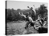 Students of Palmerton High School Going Swimming-Walter Sanders-Stretched Canvas