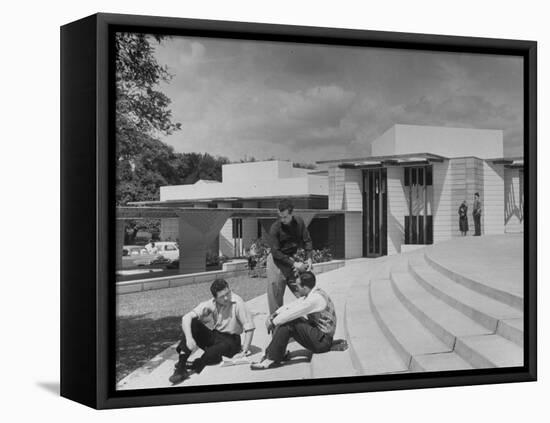 Students on Campus of Florida Southern University Designed by Frank Lloyd Wright-Alfred Eisenstaedt-Framed Stretched Canvas