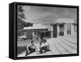 Students on Campus of Florida Southern University Designed by Frank Lloyd Wright-Alfred Eisenstaedt-Framed Stretched Canvas