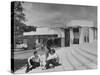 Students on Campus of Florida Southern University Designed by Frank Lloyd Wright-Alfred Eisenstaedt-Stretched Canvas