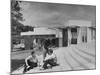 Students on Campus of Florida Southern University Designed by Frank Lloyd Wright-Alfred Eisenstaedt-Mounted Photographic Print