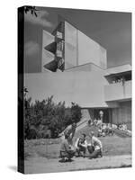 Students on Campus of Florida Southern University Designed by Frank Lloyd Wright-Alfred Eisenstaedt-Stretched Canvas