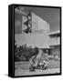 Students on Campus of Florida Southern University Designed by Frank Lloyd Wright-Alfred Eisenstaedt-Framed Stretched Canvas