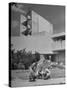 Students on Campus of Florida Southern University Designed by Frank Lloyd Wright-Alfred Eisenstaedt-Stretched Canvas