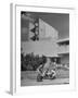 Students on Campus of Florida Southern University Designed by Frank Lloyd Wright-Alfred Eisenstaedt-Framed Photographic Print