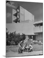 Students on Campus of Florida Southern University Designed by Frank Lloyd Wright-Alfred Eisenstaedt-Mounted Photographic Print