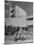 Students on Campus of Florida Southern University Designed by Frank Lloyd Wright-Alfred Eisenstaedt-Mounted Photographic Print