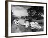 Students on Canal-null-Framed Photographic Print