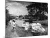 Students on Canal-null-Mounted Photographic Print