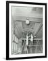 Students Painting a Design on the Ceiling, School of Building, Brixton, London, 1939-null-Framed Photographic Print