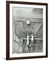 Students Painting a Design on the Ceiling, School of Building, Brixton, London, 1939-null-Framed Photographic Print