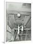 Students Painting a Design on the Ceiling, School of Building, Brixton, London, 1939-null-Framed Photographic Print