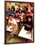 Students Raising Hands in 8th Grade Math Class-Bill Bachmann-Framed Photographic Print