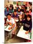 Students Raising Hands in 8th Grade Math Class-Bill Bachmann-Mounted Photographic Print