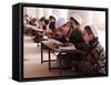 Students Read the Holy Quran During a Class in Herat, Afghanistan-null-Framed Stretched Canvas