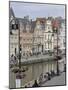 Students Relaxing Along Banks of Graslei, Ghent, Belgium-James Emmerson-Mounted Photographic Print