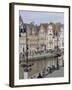 Students Relaxing Along Banks of Graslei, Ghent, Belgium-James Emmerson-Framed Photographic Print