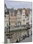 Students Relaxing Along Banks of Graslei, Ghent, Belgium-James Emmerson-Mounted Photographic Print