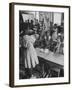 Students Sitting in Newly Integrated Classroom-James Burke-Framed Photographic Print
