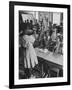 Students Sitting in Newly Integrated Classroom-James Burke-Framed Photographic Print