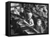 Students Sitting in the Classroom-null-Framed Stretched Canvas