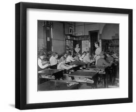 Students Studying in Class-null-Framed Photographic Print