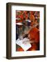 Students taking an exam, Mahachulalongkornrajavidalaya University, Chiang Mai campus, Thailand-Godong-Framed Photographic Print