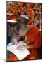 Students taking an exam, Mahachulalongkornrajavidalaya University, Chiang Mai campus, Thailand-Godong-Mounted Photographic Print