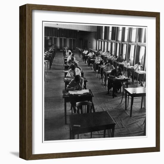 Students Taking their Exams at Hatfield Technical College-Henry Grant-Framed Photographic Print