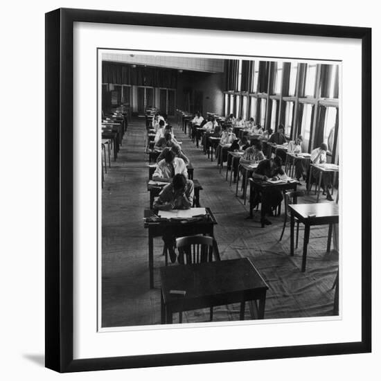 Students Taking their Exams at Hatfield Technical College-Henry Grant-Framed Photographic Print