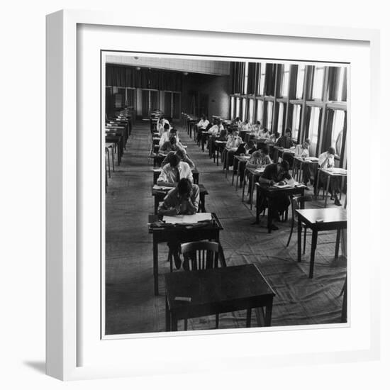 Students Taking their Exams at Hatfield Technical College-Henry Grant-Framed Photographic Print