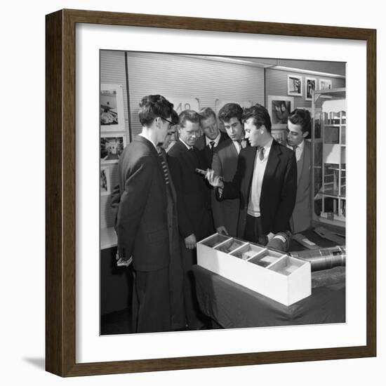 Students Visiting Mexborough Power Station, South Yorkshire, 1960-Michael Walters-Framed Photographic Print