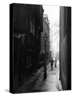 Students Walking Along Magpie Lane at Oxford University-William Vandivert-Stretched Canvas
